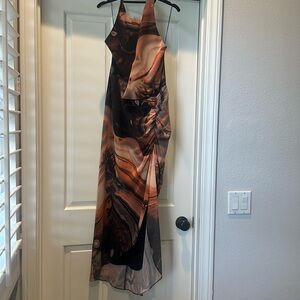 In the mood for love printed dress